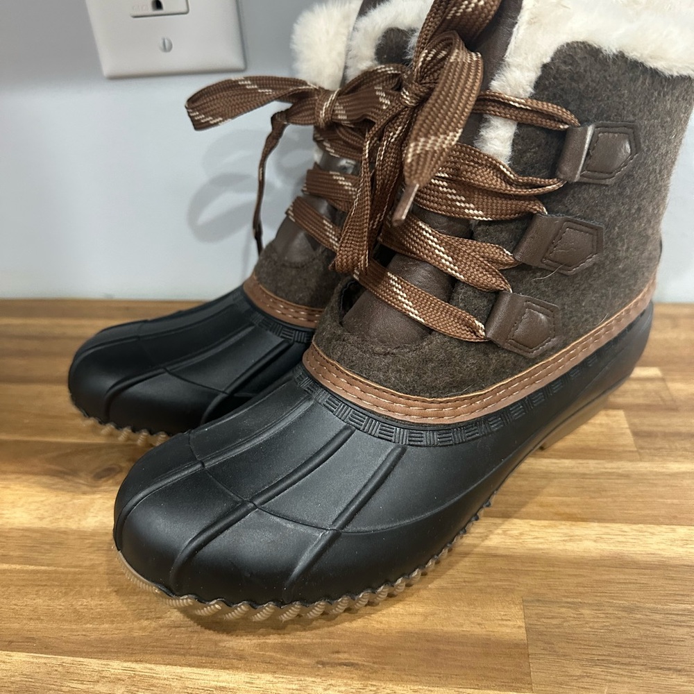 Maurices Brown and Black Ankle Boots